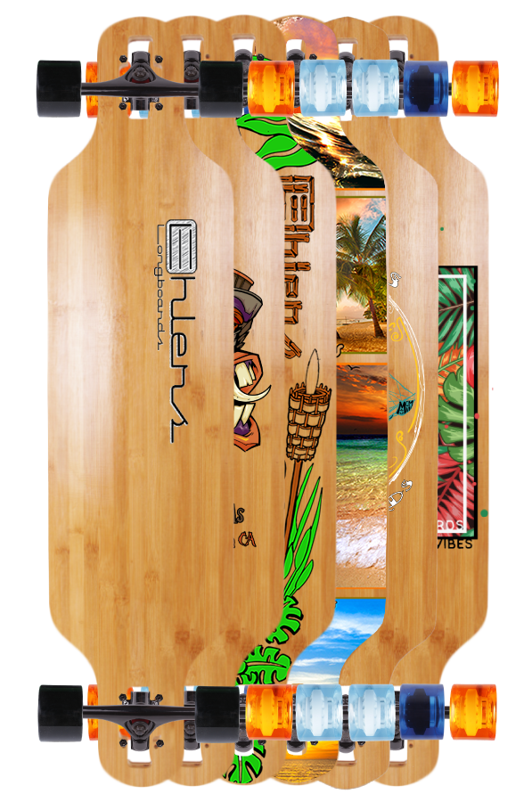 Ehlers Longboard Skateboards Bamboo Drop Through