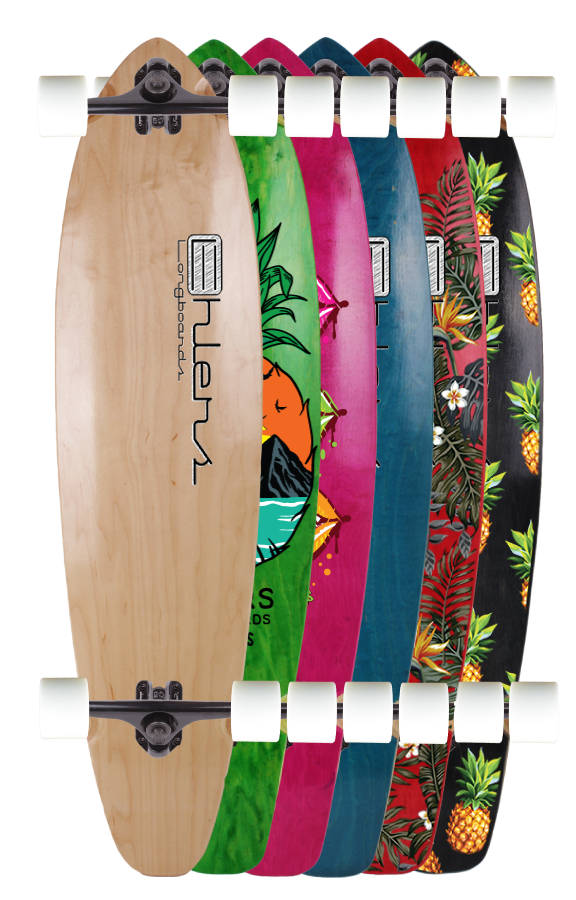 parfume røveri Forfølgelse Ehlers Longboard Skateboards 36" or 40" Elk Kicktail Deck or Complete  longboard board tail up